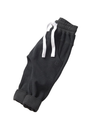 Little Bipsy Waffle Joggers - Black