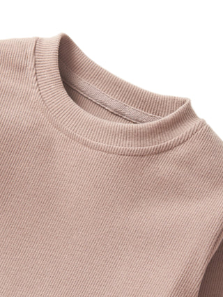 Little Bipsy Long Sleeve Ribbed Tee - Mushroom