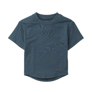 Little Bipsy Oversized Bamboo Tee - Night Fall 
Blue t-shirt on a white background