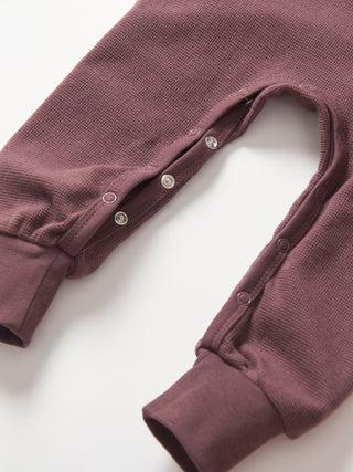 Little Bipsy Collection, Little Bipsy Waffle Romper - Huckleberry - Basically Bows & Bowties