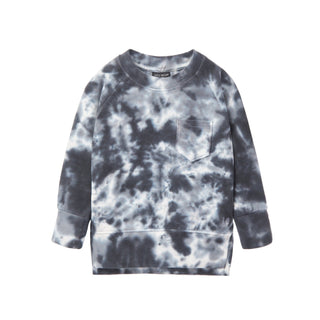 Little Bipsy Marble Pullover - Blue
Tie-dye sweatshirt on a white background