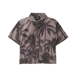 Little Bipsy Palm Print Button Up