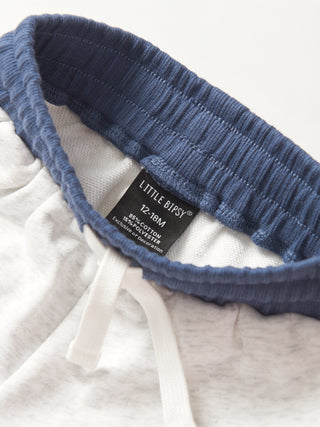 Little Bipsy USA Raw Edge Sweatshort - Heather Grey