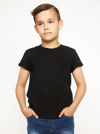 Little Bipsy Bamboo Pocket Tee - Black