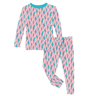 KicKee Pants Lotus Lightning L/S Pajama Set, KicKee Pants, cf-size-4t, cf-size-5-years, cf-type-pajama-set, cf-vendor-kickee-pants, KicKee, kickee Pajama Set, KicKee Pajamas, KicKee Pants, Ki