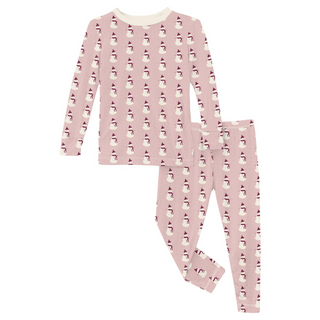 KicKee Pants Baby Rose Tiny Snowman L/S Pajama Set, KicKee Pants, All Things Holiday, Baby Rose Tiny Snowman, cf-size-12-years, cf-size-2t, cf-size-4t, cf-size-8-years, cf-type-pajama-set, cf