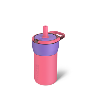 Brumate Leap 12oz - Aurora
Pink and purple tumbler with a straw on a white background