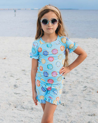 Lev Baby Pajama Short Set Jenna, soft and comfortable children's pajama set with playful print, perfect for bedtime.