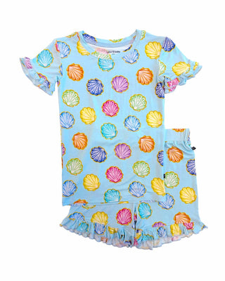 Lev Baby Jenna pajama short set for kids, featuring soft fabric and playful design, perfect for comfortable bedtime wear.