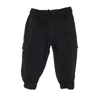 Little Bipsy Cotton Twill Cargo Jogger - Black