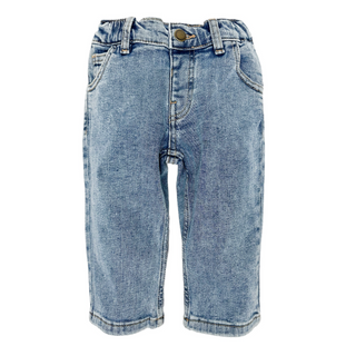 Little Bipsy Straight Leg Jean - Light Wash
Light blue denim jeans on a white background