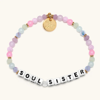 Little Words Project Bracelet - Soul Sister: Big Dream Energy
Colorful beaded bracelet with 'Soul Sister' charm on a white background