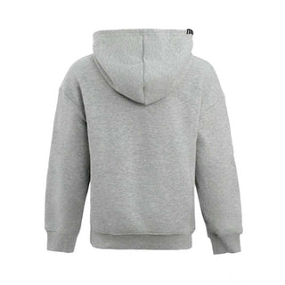 Lola and The Boys All About The Patch City Hoodie
A light gray heather pullover hoodie shown from the back, featuring a central seam down the back of the hood and ribbed cuffs and hem, on a plain white background.