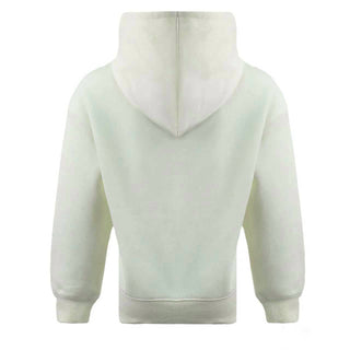 Lola and The Boys Crystal Cheer Bow Sweatshirt
A light sage green or pale mint pullover hoodie shown from the back, featuring a high ribbed collar, long sleeves, and ribbed cuffs and hem, set against a plain white background.