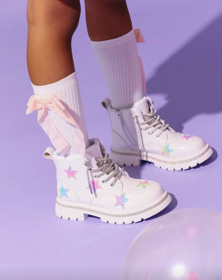 Lola and The Boys Rainbow Shimmer Stars Boots