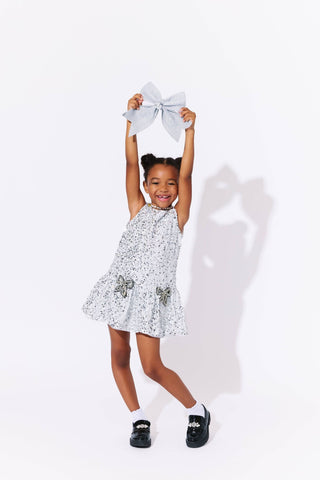 Lola and the Boys Shimmer Bow Party Dress