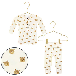 Lou Lou and Company Ribbed Top and Bottoms - Teddy