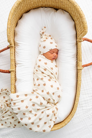 Lou Lou and Company Swaddle Blanket - Teddy