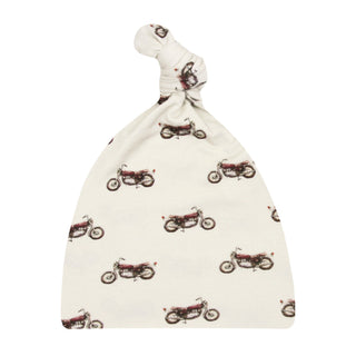 Lou Lou and Company Top Knot Hat - Cruz
Baby hat with motorcycle pattern on a white background