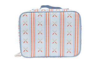 Apple of My Isla baseball-themed lunchbox with colorful design, perfect for kids' school lunches.