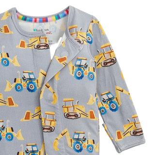 Magnetic Me Modal Magnetic Footie - Doze Off
Children's outfit with construction vehicle pattern on a light blue background