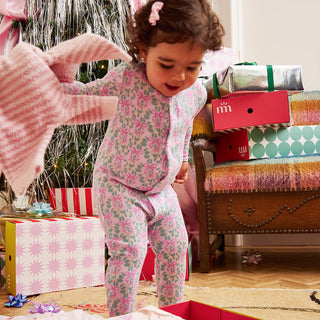Magnetic Me Waffle Modal Magnetic Footie - Mistle Bow