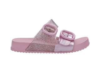 Mini Melissa Cozy Slide Kids - Pearl Pink / Glitter