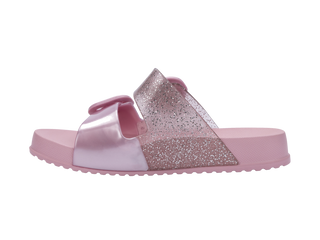 Mini Melissa Cozy Slide Kids - Pearl Pink / Glitter