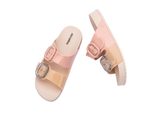 Mini Melissa Cozy Slide Kids - Pink / Beige