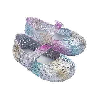 Mini Melissa Pollen - Multicolor
Pair of decorative children's shoes with multicolor design on a white background