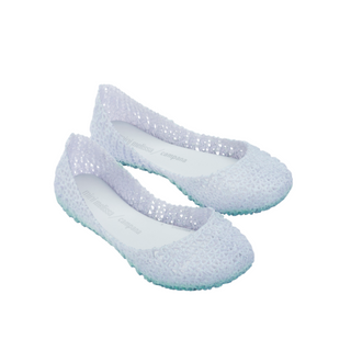 Mini Melissa Mini Campana Papel Kid - White
Pair of light blue socks with white polka dots on a white background