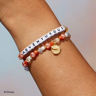 Adventurous Little Words Project Bracelet - Disney Princess: Moana
Bracelet with 'ADVENTUROUS' on a wrist, featuring colorful beads and a gold charm.