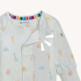 Magnificent Baby Magnetic Me Modal Footie in Lullaby Sky Blue, soft and cozy baby sleepsuit with magnetic closures.