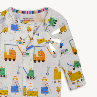 Magnificent Baby Magnetic Me Modal Footie with Toe Zone, soft fabric, and magnetic closures for easy dressing.