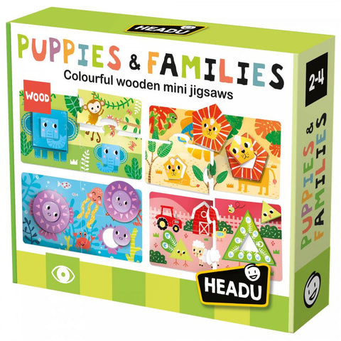 Headu Babies & Families Mini Jigsaws, Headu, Ages: 2-4, cf-type-puzzle, cf-vendor-headu, EB Baby, EB Boy, EB Boys, EB Girls, First Puzzle, Game, Headu, Montessori, Montessori Learning, Puzzle