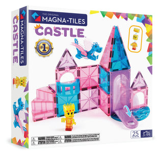 Magna-Tiles Castle™ 25-Piece Set
Magna-Tiles Castle toy set packaging with colorful castle model and branding.