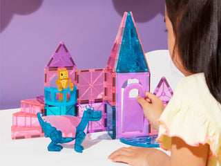 Magna-Tiles Castle™ 25-Piece Set toy featuring colorful magnetic building tiles arranged as a castle for imaginative play