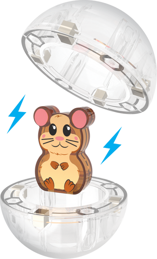 Magna-Tiles Hamster Ball™ 13-Piece Set
Hamster-shaped night light with a clear dome on a white background