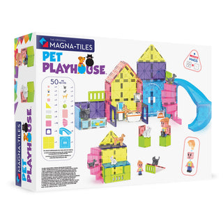 Magna-Tiles Pet Playhouse™ 50-Piece Set
Magna-Tiles Pet Playhouse toy set packaging with colorful building blocks and pet figures.