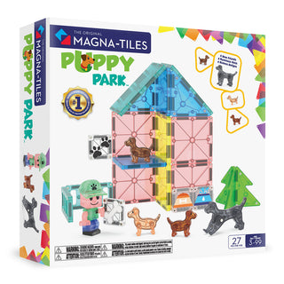 Magna-Tiles Puppy Park™ 27-Piece Set
Magna-Tiles Puppy Park toy set packaging with colorful building blocks and dog figures.