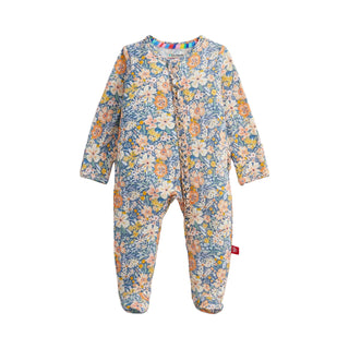 Magnetic Me Modal Footie with Ruffle - Flora
Floral patterned baby onesie on a white background