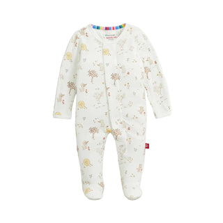 Magnetic Me Modal Magnetic Footie - Bedtime Rhymes
Baby onesie with a floral pattern on a white background