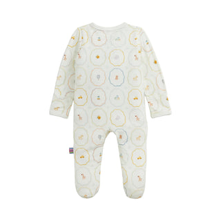 Magnetic Me Modal Magnetic Footie - Nursery Magic
Baby onesie with floral pattern on a white background