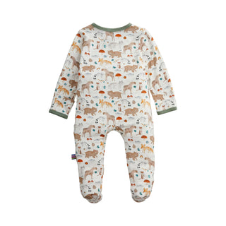 Magnetic Me Modal Magnetic Footie - Wonderful Wildlife
Baby onesie with animal pattern on a white background
