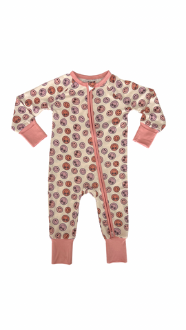 In My Jammers Make You Smile Zipper Romper, In My Jammers, Bamboo, Bamboo Pajamas, cf-size-0-3-months, cf-size-18-24-months, cf-size-2t, cf-size-3-6-months, cf-size-6-9-months, cf-size-9-12-m