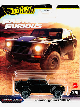 Mattel Hot Wheels 2025 Fast & Furious Lamborghini LM002
Hot Wheels Lamborghini LM002 toy car in packaging with 'Fast & Furious' branding.