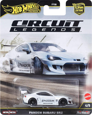 Mattel Hot Wheels Car Culture - Circuit Legends : Pandem Subaru BRZ Hot Wheels Pandem Subaru BRZ car in packaging with 'Circuit Legends' branding.