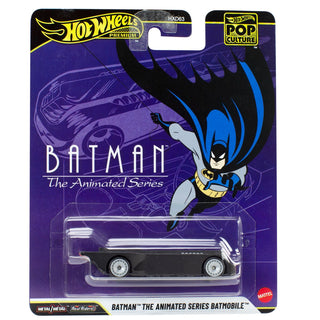 Mattel Hot Wheels Pop Culture - Batman The Animated Series
Hot Wheels Batman The Animated Series Batmobile toy car in packaging with superhero illustration