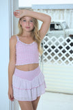 KatieJ NYC Tween Karlie Embroidered Skirt in Baby Pink