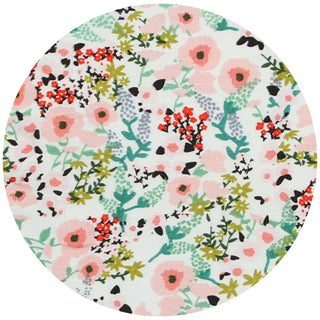 Lou Lou and Company Millie Round plate with a colorful floral pattern on a white background